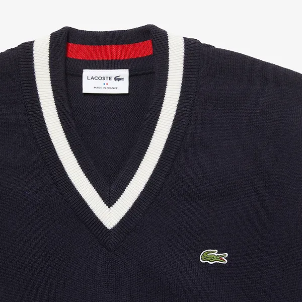 Áo Len Nam Lacoste Men’s Crew Neck AH2051L-ALP Phối Màu Size 3