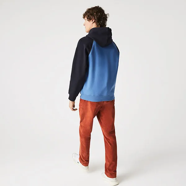 Áo Nỉ Nam Lacoste Bicolor Hooded Contrast Zip Pocket Sweatshirt SH7385-Z2R Màu Xanh Đen Size 2 - Thời trang - Vua Hàng Hiệu
