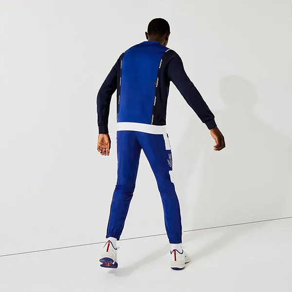 Áo Nỉ Nam Lacoste Sport Resistant Colorblock Piqué Sweatshirt SH6941-ZUQ Màu Xanh Trắng Size 4 - Thời trang - Vua Hàng Hiệu