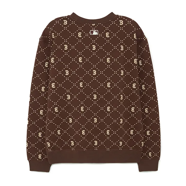 Áo Nỉ Sweater MLB Boston Red Sox 3AMTM0134-43BRD Màu Nâu