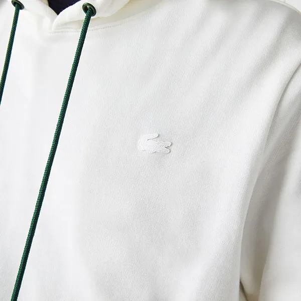 Áo Nỉ Unisex Lacoste Sport X Théo Curin Organic Cotton Sweatshirt SH8067-PPJ Màu Trắng Size S