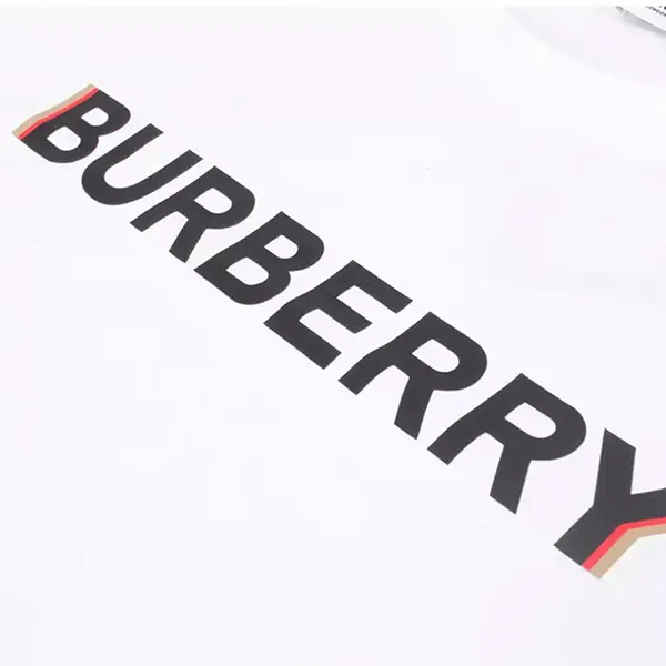 Áo Phông Burberry Logo Print Cotton T-Shirt Màu Trắng Size XS