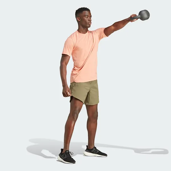 Áo Phông Nam Adidas Designed For Training Tshirt IL1443 Màu Hồng Cam