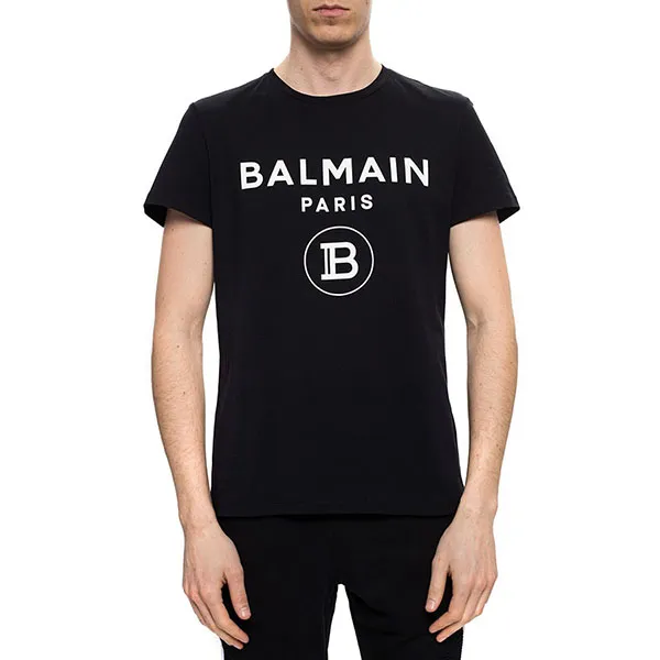 Áo Phông Nam Balmain Black TShirt With Logo TH01601 I315-EAB Màu Đen - Thời trang - Vua Hàng Hiệu