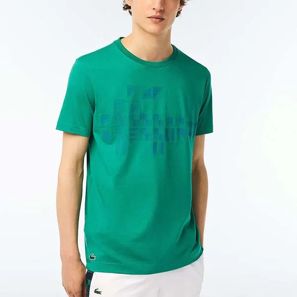 Áo Phông Nam Lacoste Men's Novak Fall Croc TShirt TH9320 51 HD2 Màu Xanh Lá Size 3 - Thời trang - Vua Hàng Hiệu