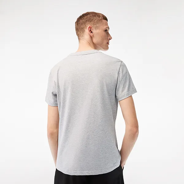 Áo Phông Nam Lacoste Sport Regular Fit Organic Cotton T-Shirt TH5156-51-CCA Màu Xám Size 3