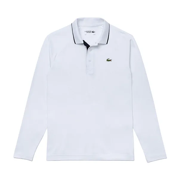 Áo Polo Dài Tay Nam Lacoste Sport Breathable Golf Polo DH4758 - 522 Màu Trắng Size 3