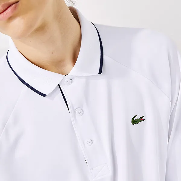 Áo Polo Dài Tay Nam Lacoste Sport Breathable Golf Polo DH4758 - 522 Màu Trắng Size 3
