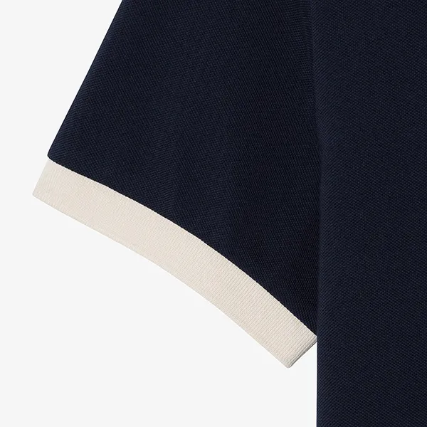 Áo Polo Lacoste Colour Block Lip PH896E 166 Màu Xanh Navy Size 4