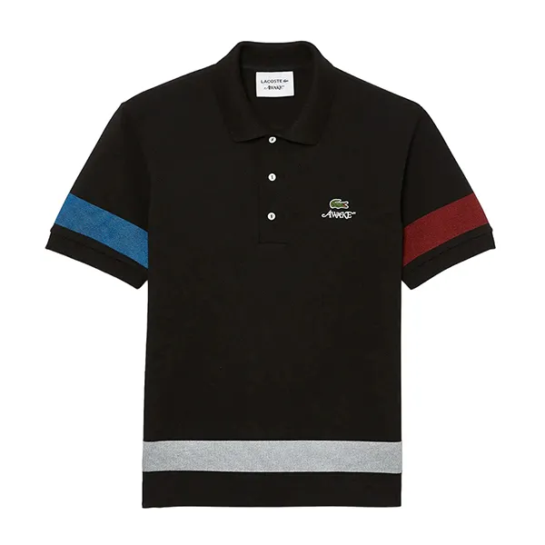Áo Polo Lacoste Awake Ny Colorblock Cotton Piqué Polo Shirt Black PH7907 031 Màu Đen Size S