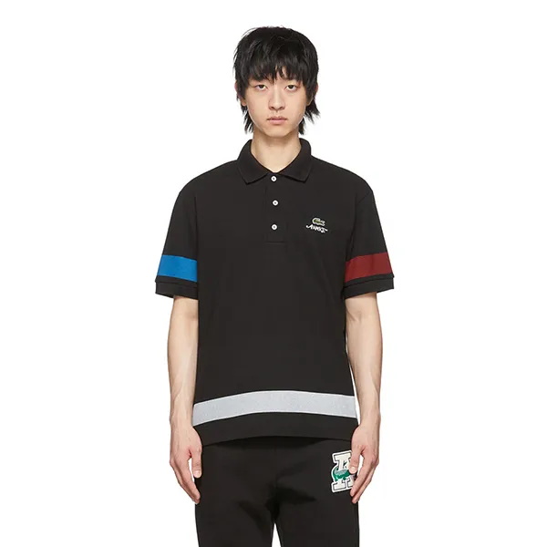 Áo Polo Lacoste Awake Ny Colorblock Cotton Piqué Polo Shirt Black PH7907 031 Màu Đen Size S