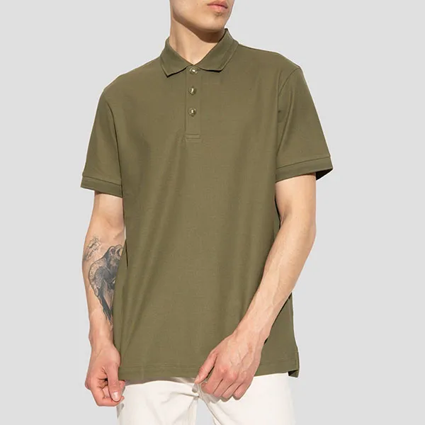 Áo Polo Nam Burberry Green Goldman Button Logo 8055239 Màu Xanh - Thời trang - Vua Hàng Hiệu