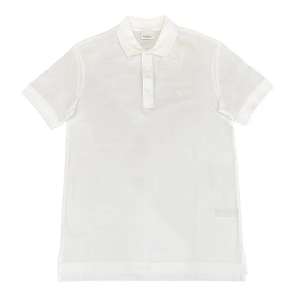 Áo Polo Nam Burberry Men's White Polo Shirt Màu Trắng Size S
