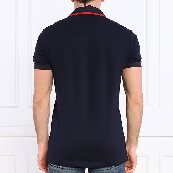 Áo Polo Nam Dolce & Gabbana D&G Regular Fit Polo Shirt G8PU6Z Màu Xanh Đen Size 46