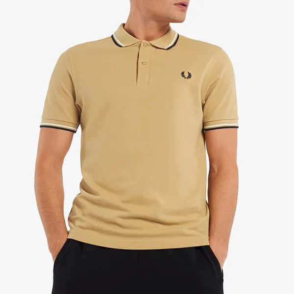 Áo Polo Nam Fred Perry Tipped Polo Shirt M3600 194 Màu Vàng Size XS - Thời trang - Vua Hàng Hiệu