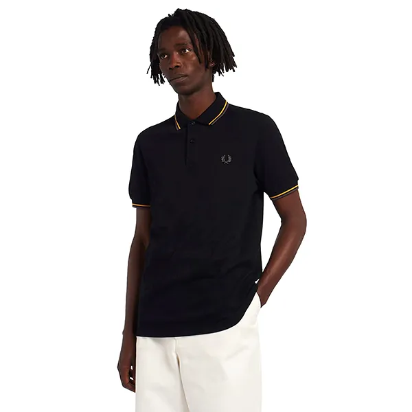 Áo Polo Nam Fred Perry Twin Tipped Polo Shirt M3600 N79 Màu Đen Size XS - Thời trang - Vua Hàng Hiệu