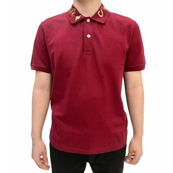 Áo Polo Nam Gucci Coral Snake Embroidered Regular Fit Polo Shirt 408323 Màu Đỏ Size L - Thời trang - Vua Hàng Hiệu