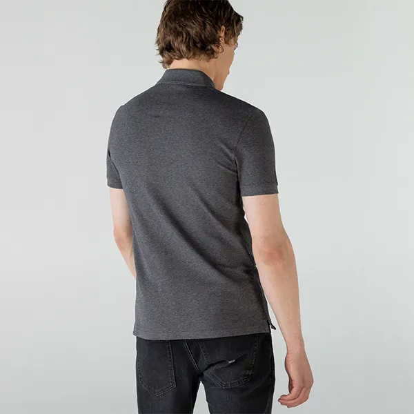 Áo Polo Nam Lacoste Erkek Slim Fit Gri Polo PH0166 66G Màu Xám Đậm Size 2