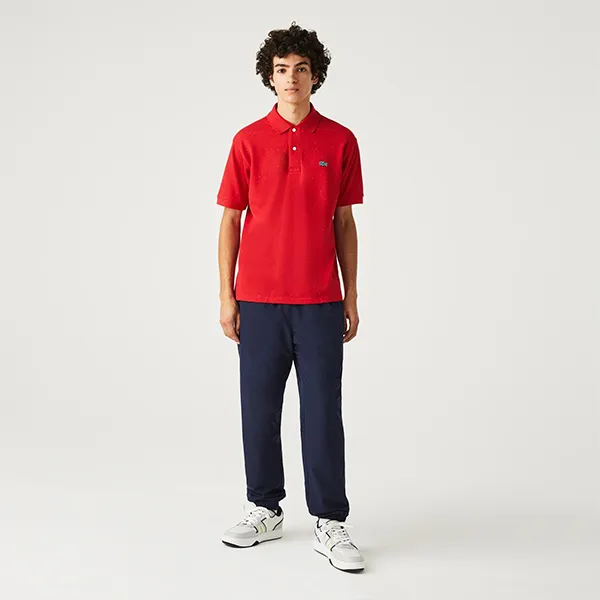 Áo Polo Nam Lacoste Men's Classic Fit Speckled Print Cotton Pique Polo Shirt PH2363-7CQ Màu Đỏ Size 3