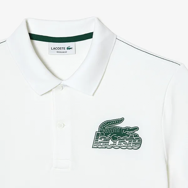 Áo Polo Nam Lacoste Men's Lacoste Cotton Mini-Piqué PH5076-00 Màu Trắng Size 4 - Thời trang - Vua Hàng Hiệu