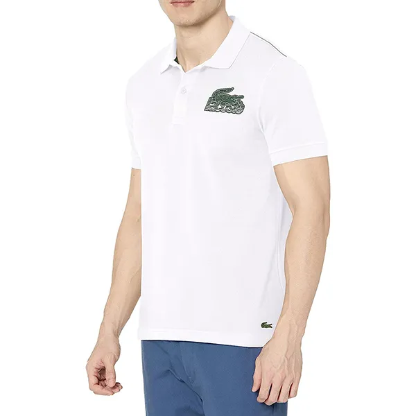 Áo Polo Nam Lacoste Men's Lacoste Cotton Mini-Piqué PH5076-00 Màu Trắng Size 4 - Thời trang - Vua Hàng Hiệu