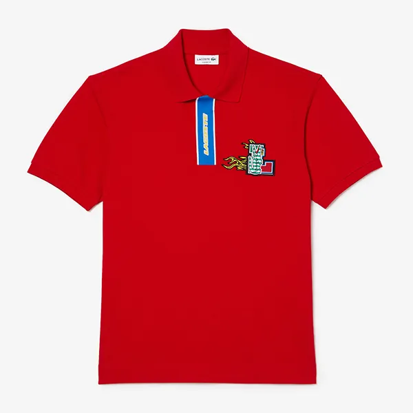 Áo Polo Nam Lacoste Men's Regular Fit Cotton Polo Shirt PH1465 240 Màu Đỏ Size 3 - Thời trang - Vua Hàng Hiệu