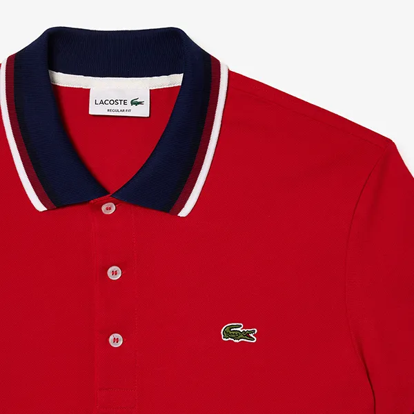 Áo Polo Nam Lacoste Men's Regular Fit Stretch Cotton Piqué PH3461-51 240 Màu Đỏ Size 3 - Thời trang - Vua Hàng Hiệu