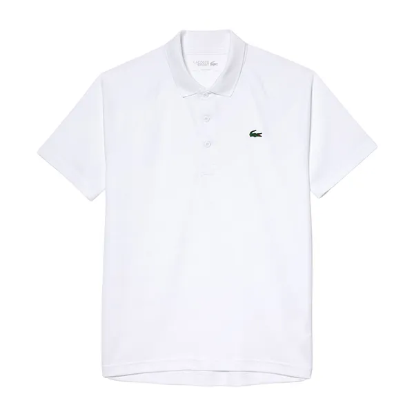 Áo Polo Nam Lacoste Men's Sport Breathable Run-Resistant Interlock Polo Shirt DH3201 001 Màu Trắng Size 5