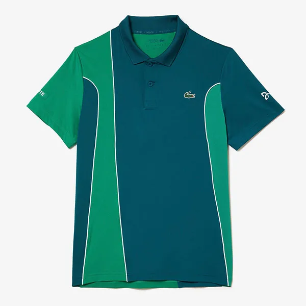 Áo Polo Nam Lacoste Men's SPORT Novak Djokovic Regular Fit Colorblock DH3543 51 KXD Màu Xanh Size 4