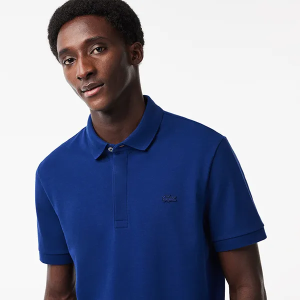 Áo Polo Nam Lacoste Men's Stretch Cotton Smart Paris Polo PH5522 F9F Màu Xanh Navy Size 3