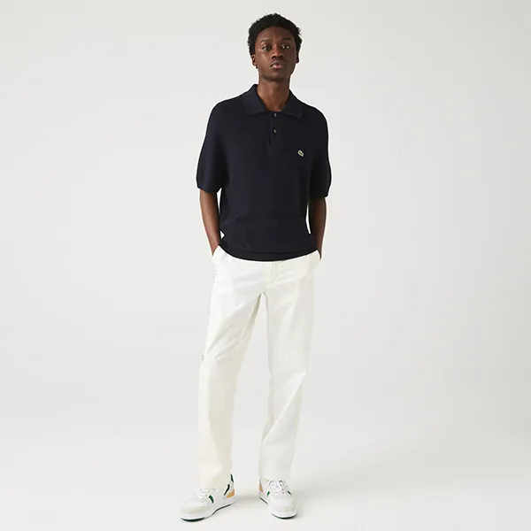 Áo Polo Nam Lacoste New Classic Cotton Polo Shirt PH3130 HDE Màu Xanh Đen Size 5 - Thời trang - Vua Hàng Hiệu
