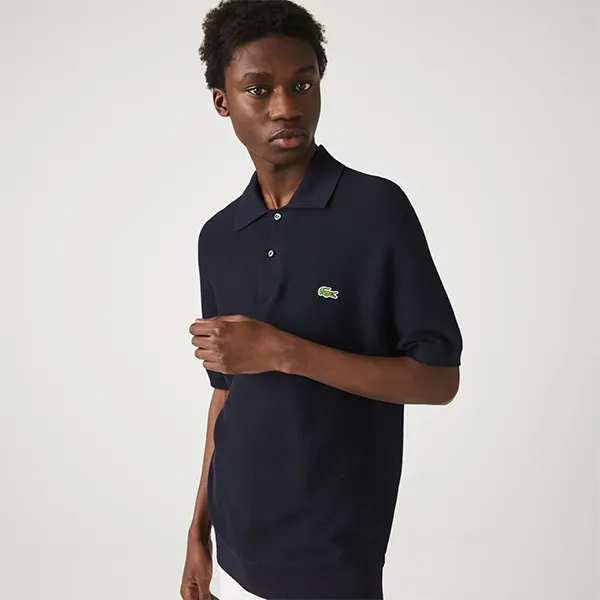 Áo Polo Nam Lacoste New Classic Cotton Polo Shirt PH3130 HDE Màu Xanh Đen Size 5 - Thời trang - Vua Hàng Hiệu
