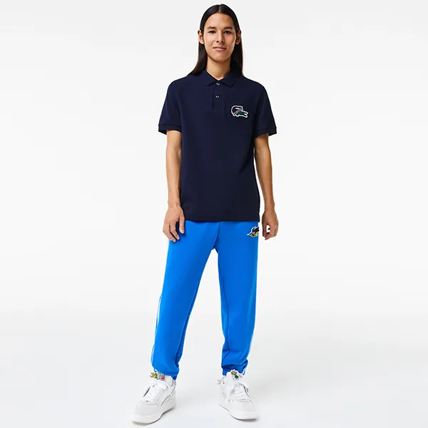 Áo Polo Nam Lacoste Organic Cotton Piqué Polo Navy PH1369 166 Màu Xanh Navy Size 2