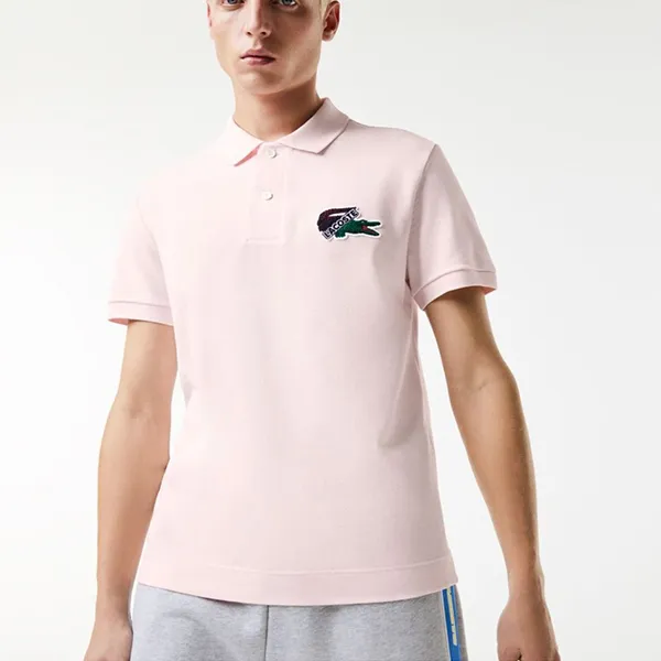 Áo Polo Nam Lacoste Organic Piqué Polo Shirt PH1369 T03 Màu Hồng Size 5 - Thời trang - Vua Hàng Hiệu