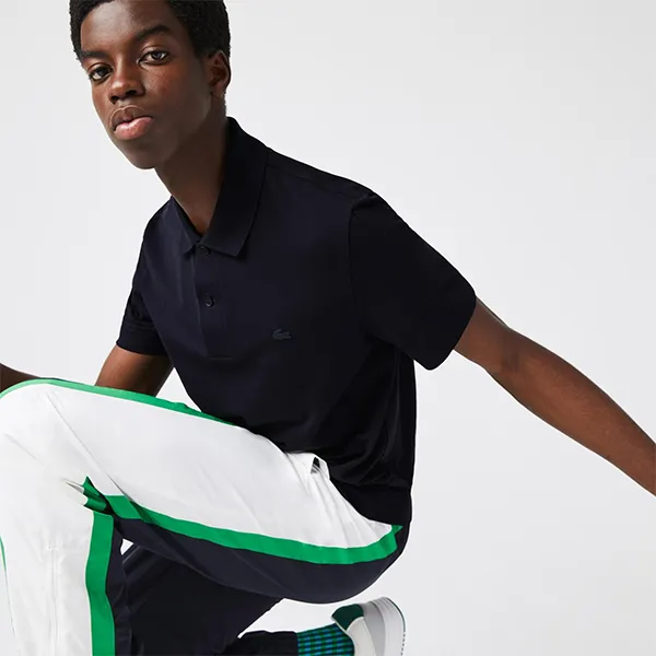 Áo Polo Nam Lacoste Regular Fit Light Breathable Piqué Polo PH8281 HDE Màu Tím Than Size 2