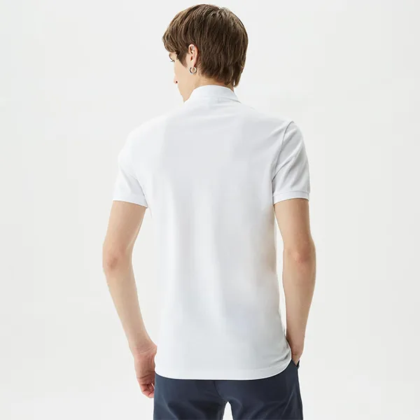 Áo Polo Nam Lacoste Slim Fit Stretch Cotton Piqué Grey Crocodile PH4014 001 Màu Trắng Size 3 - Thời trang - Vua Hàng Hiệu