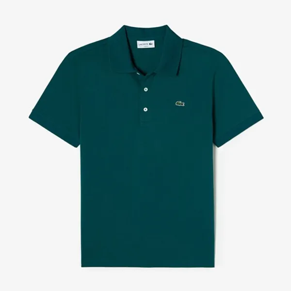 Áo Polo Nam Lacoste Slim Fit Stretch Cotton Piqué Polo Shirt PH7937 2S9 Màu Xanh Cổ Vịt Size 4