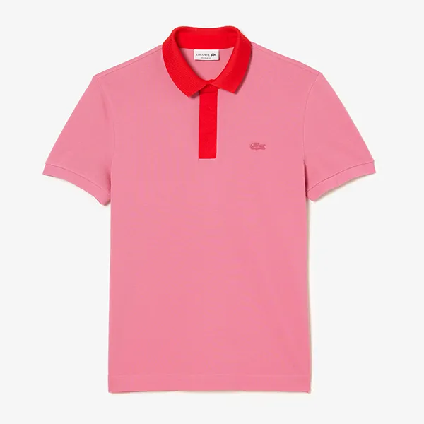 Áo Polo Nam Lacoste Smart Paris Polo Shirt with cotton Petit Piqué PH5367 9HY Màu Hồng Size 4 - Thời trang - Vua Hàng Hiệu