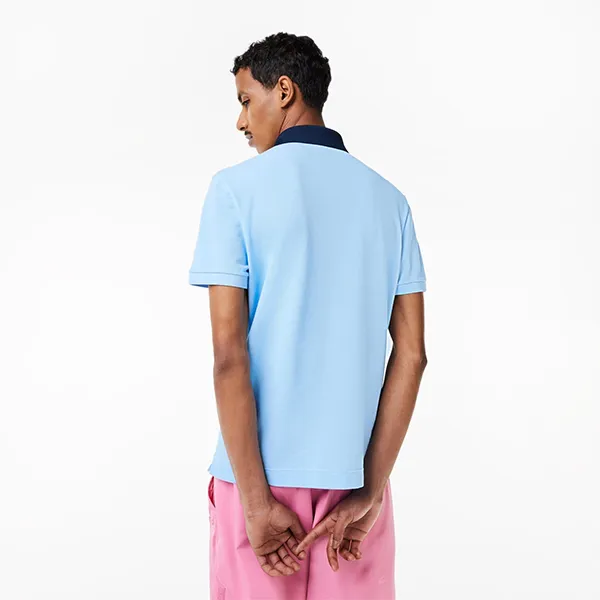 Áo Polo Nam Lacoste Smart Paris Polo With Cotton Petit Pique PH5367 CM9 Màu Xanh Nhạt Size 4 - Thời trang - Vua Hàng Hiệu
