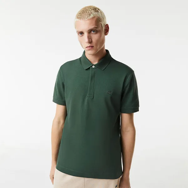Áo Polo Nam Lacoste Smart Paris Stretch Cotton Piqué Polo Shirt PH5522 5HX Màu Xanh Rêu Size 3 - Thời trang - Vua Hàng Hiệu