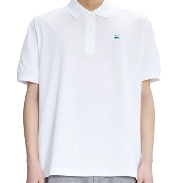 Áo Polo Nam Lacoste X A.P.C Erkek Relaxed Fit Beyaz Polo PH2494 001 Màu Trắng Size XS
