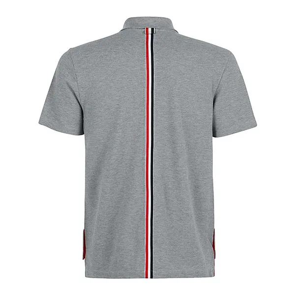 Áo Polo Nam Thom Browne MJP042A 00050 Relaxed Fit Polo Shirt Màu Xám - Thời trang - Vua Hàng Hiệu