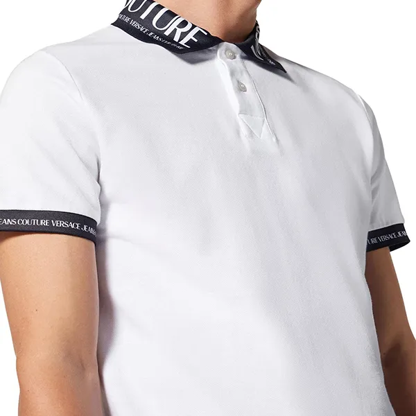 Áo Polo Nam Versace Jeans Couture Polo Shirt 74GAGT02 Màu Trắng Size S