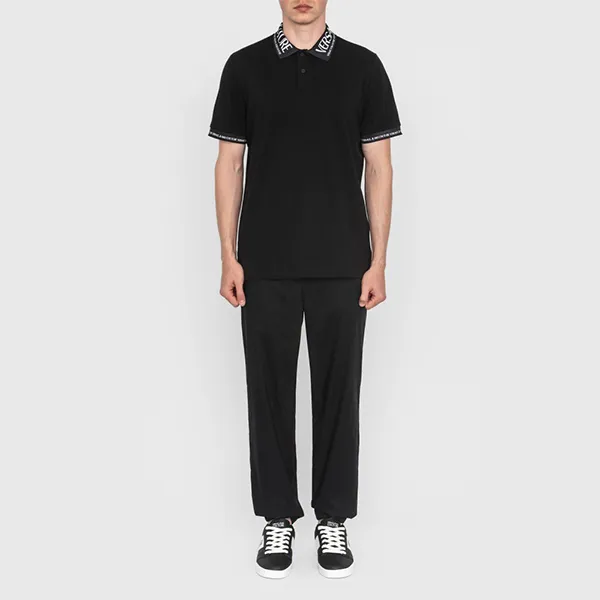 Áo Polo Nam Versace Jeans Couture Polo Shirt 74GAGT02 Màu Đen Size M