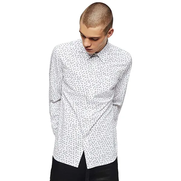 Áo Sơ Mi Dài Tay Nam Diesel Ven Nail Long Sleeve 00S010 – OLAVX Màu Trắng Size M - Thời trang - Vua Hàng Hiệu