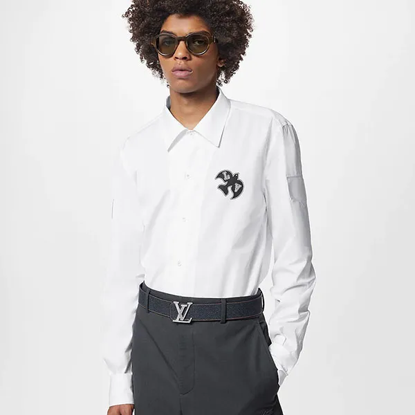 Áo Sơ Mi Nam Louis Vuitton LV Bird Shirt White 1AATI1 Màu Trắng - Thời trang - Vua Hàng Hiệu