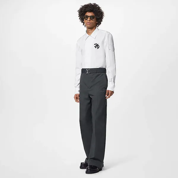 Áo Sơ Mi Nam Louis Vuitton LV Bird Shirt White 1AATI1 Màu Trắng - Thời trang - Vua Hàng Hiệu