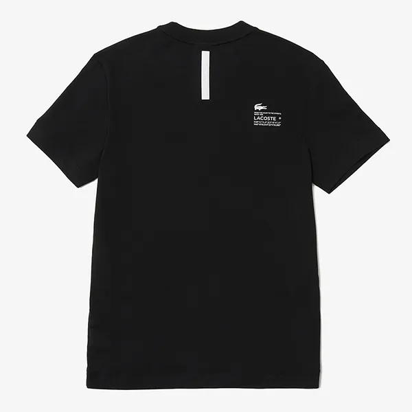 Áo Thun Nam Lacoste Regular Fit Branded Piqué T-Shirt TH9685 031 Màu Đen Size 3 - 5