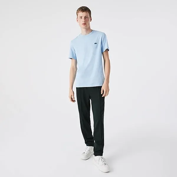 Áo Thun Nam Lacoste Men's Regular Fit Speckled Print Cotton Jersey T-Shirt TH1675 733 Màu Xanh Nhạt Size 4