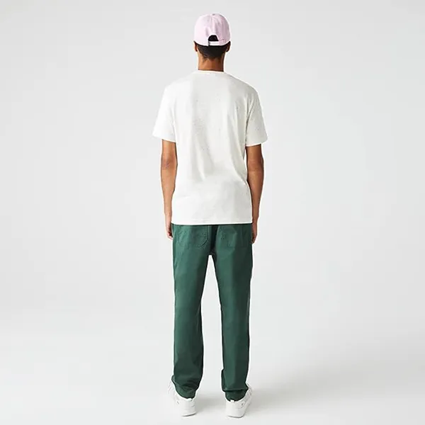 Áo Thun Nam Lacoste Men's Regular Fit Speckled Print Cotton Jersey T-Shirt TH1675 74A Màu Trắng Kem Size 4